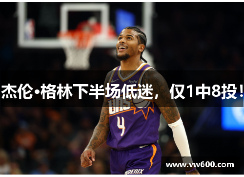 杰伦·格林下半场低迷，仅1中8投！